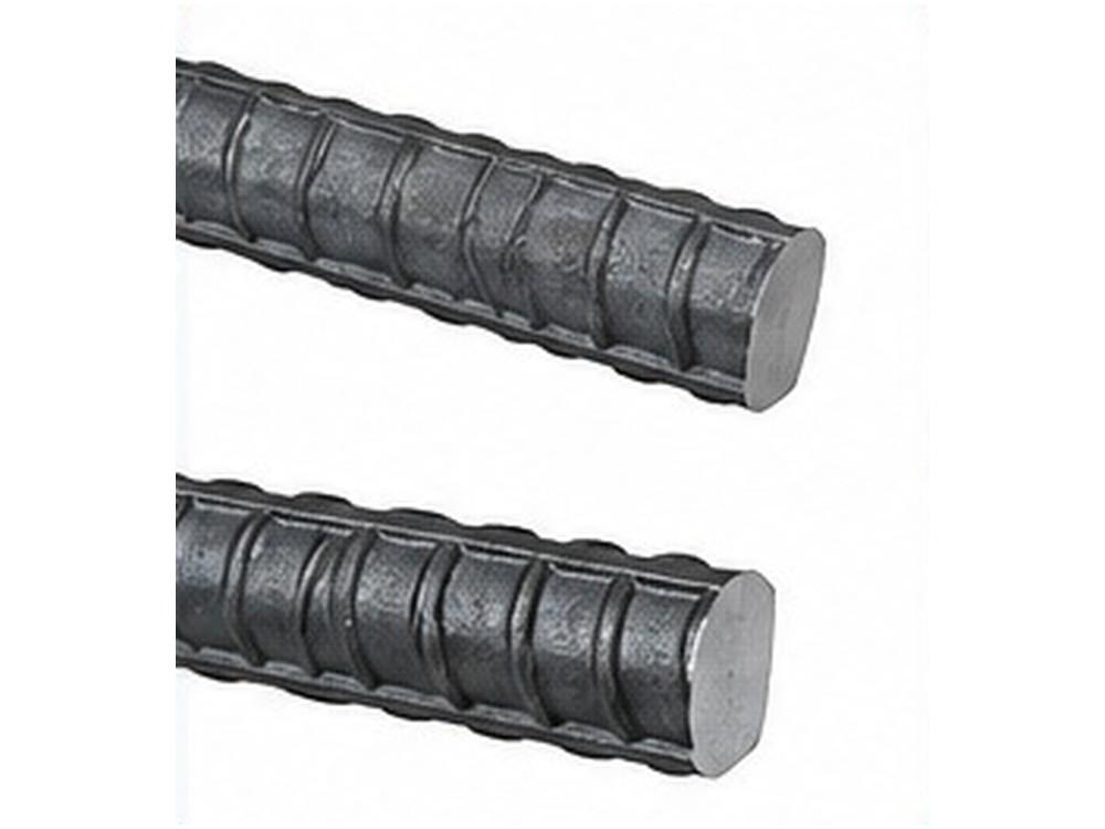 Two reinforcing bar ends cut square, ready for insertion