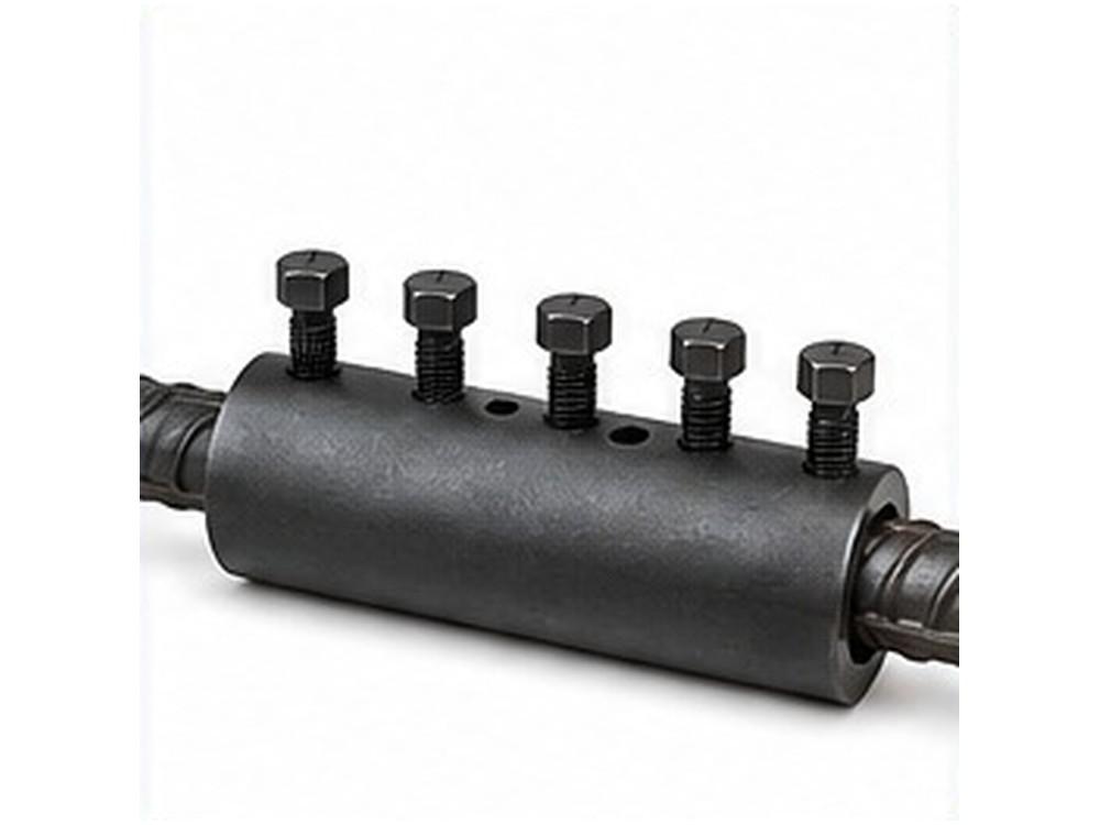 Both bar ends inserted into an MBT coupler sleeve